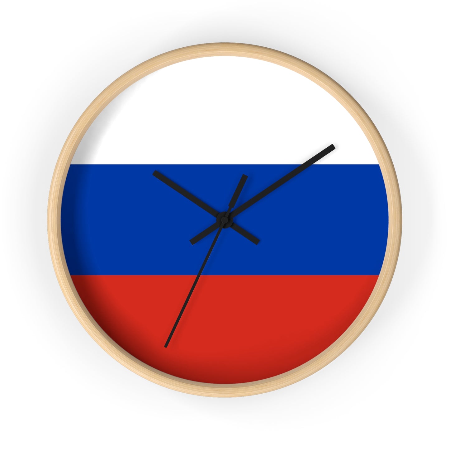 Russian Flag Wall Clock - Modern Decorative Timepiece for Home or Office