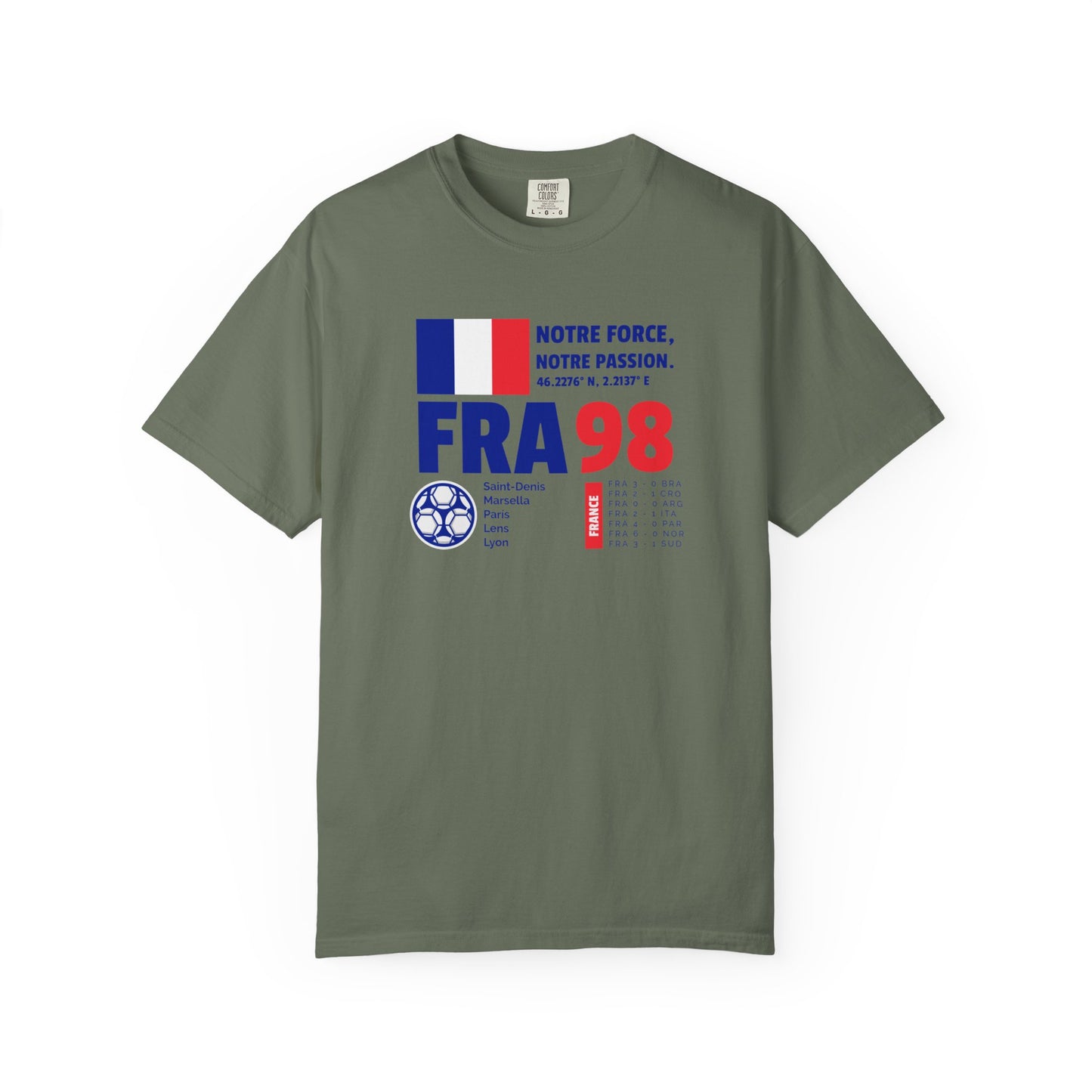 Unisex T-shirt France 98 Victory Celebrate French Passion
