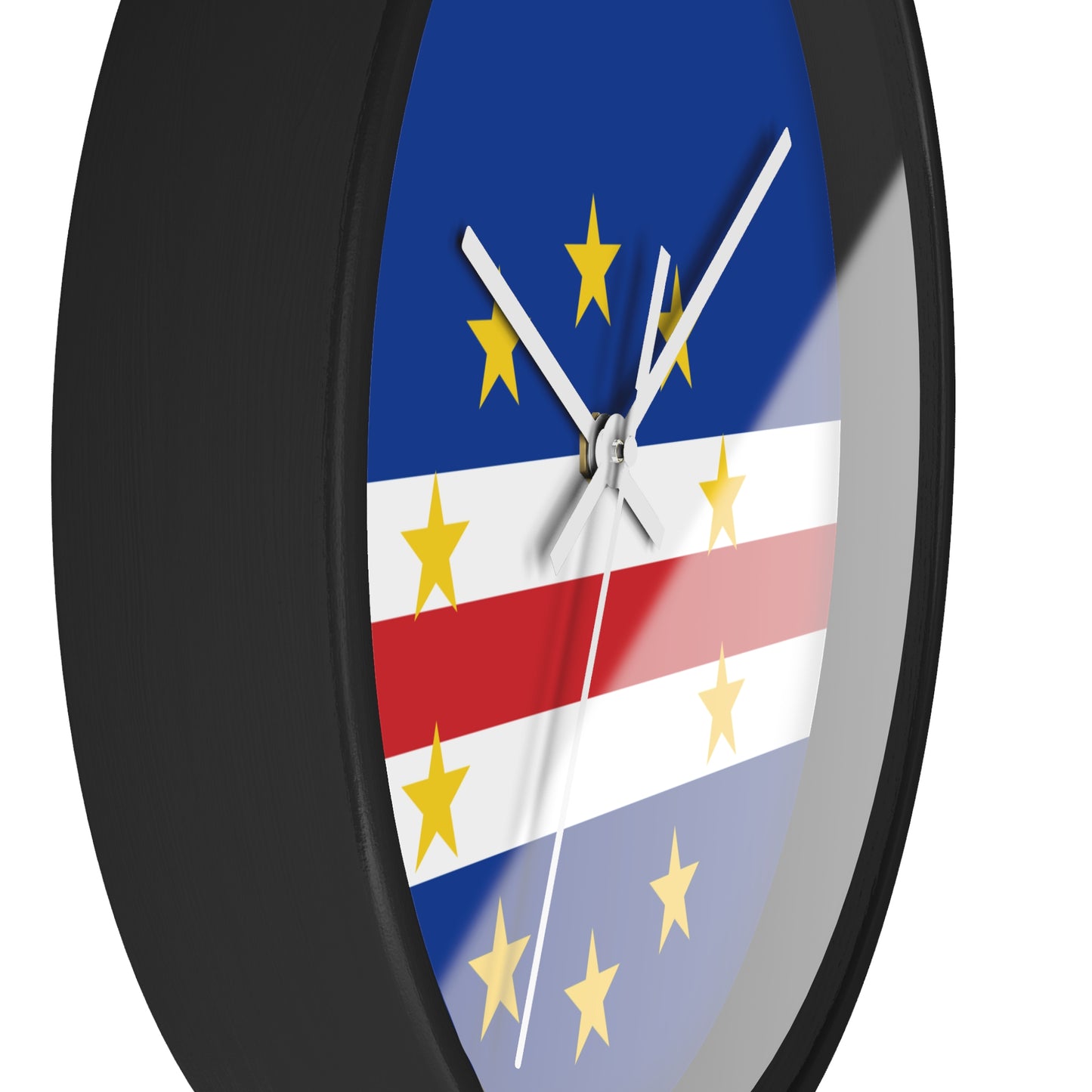 Cape Verde Flag Wall Clock - Modern Home Decor for Timeless Style