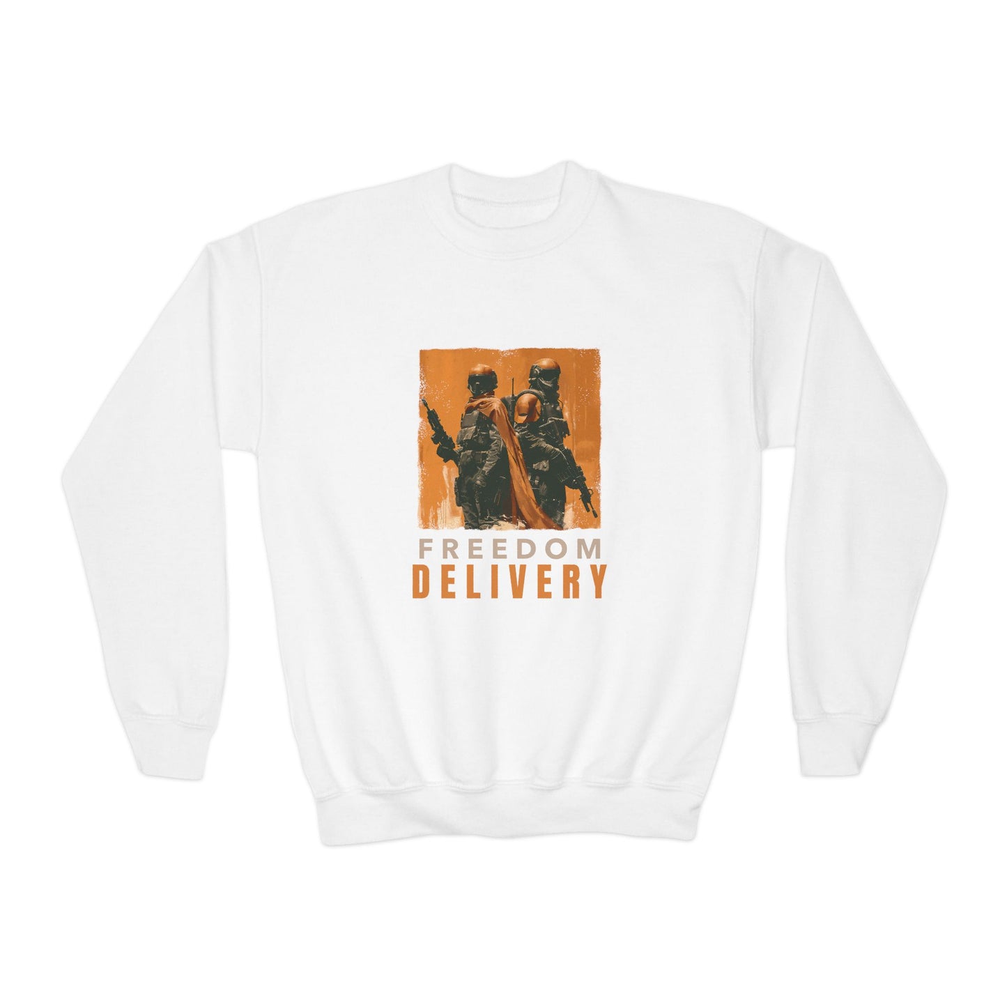 Youth Crewneck Sweatshirt - Freedom Delivery Graphic Tee