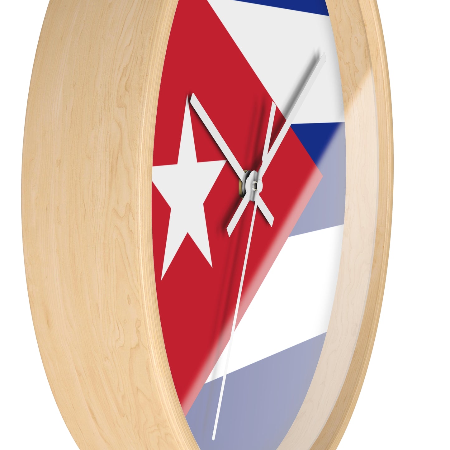 Cuban Flag Wall Clock – Vibrant Decor for Home & Office