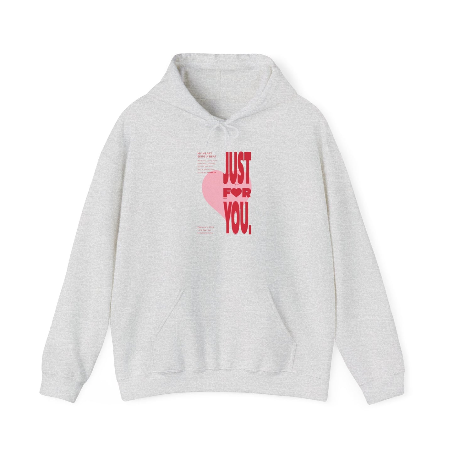 Women Love Story Hooded - "Just For You" Valentine's Day Vibe