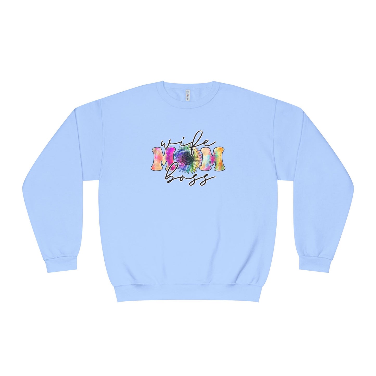 Women's Sweatshirt Wife Mom Boss - Colorful Mother's Day
