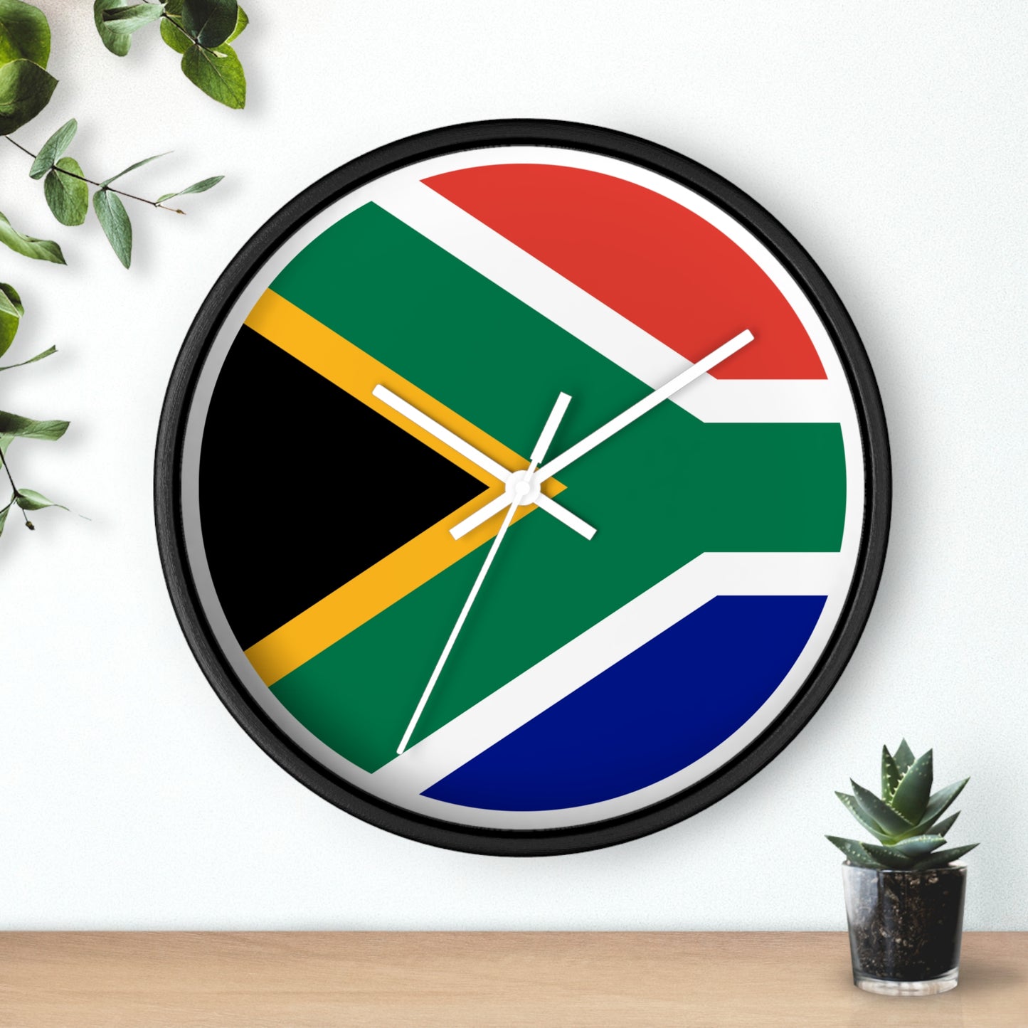 South African Flag Wall Clock - Bold Home Decor for Patriotism & Style