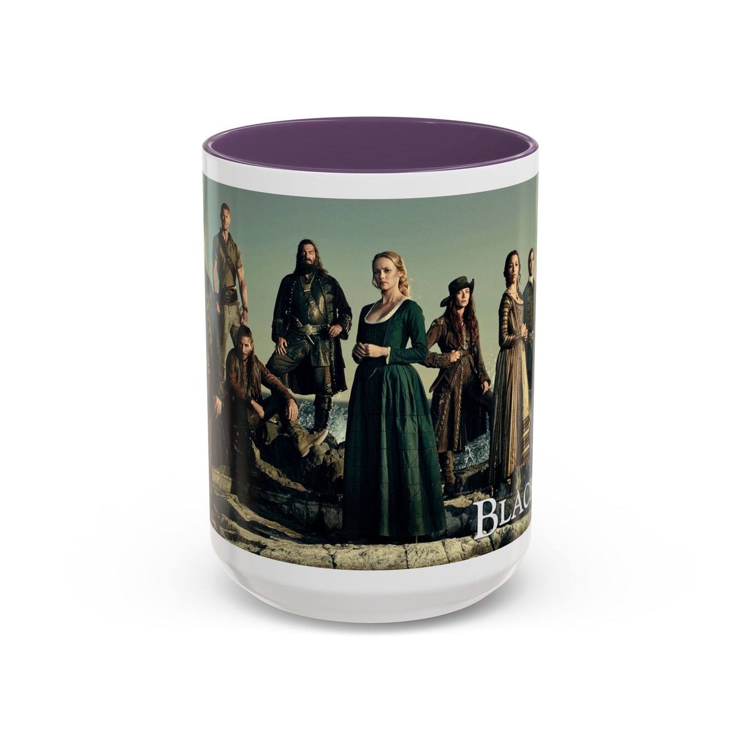 Black Sails Accent Coffee Mug - 11oz & 15oz | For Fans of Adventure & Pirates