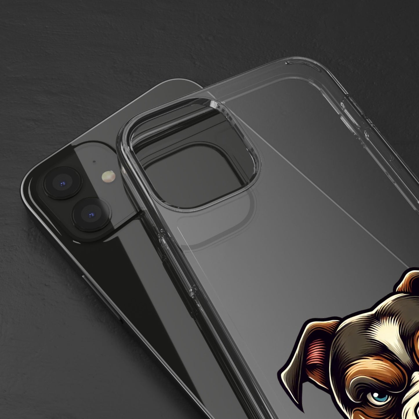 Pit Bull Print Clear Case - Perfect for Pet Lovers
