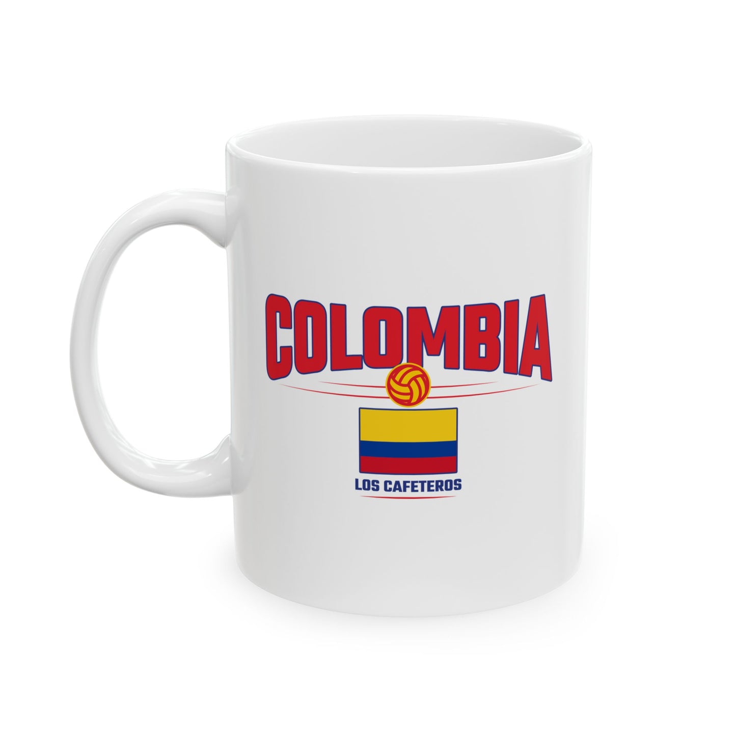 Colombia Pride Ceramic Mug 11oz Perfect for Coffee Lovers & Gifts