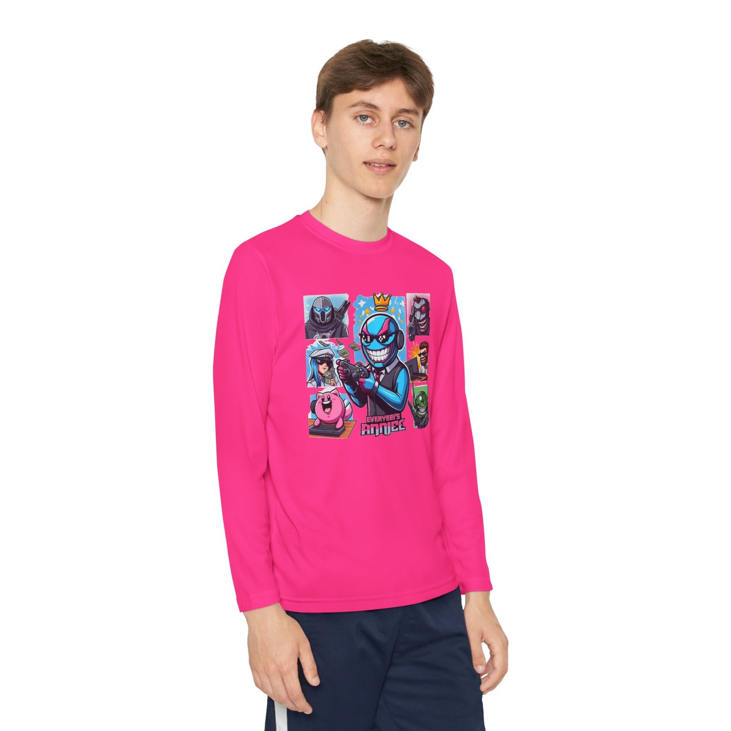 Youth Long Sleeve Tee – Cool Cartoon Characters for Kids