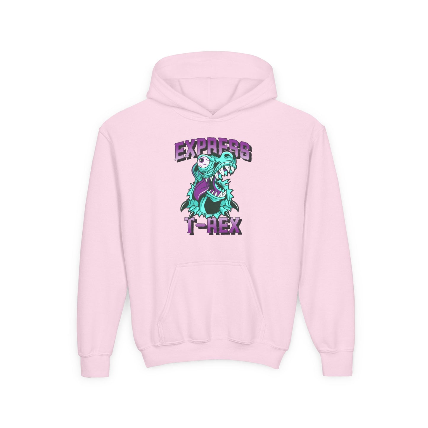 Youth T-Rex Express Hoodie for Boys - Fun & Comfy for Kids