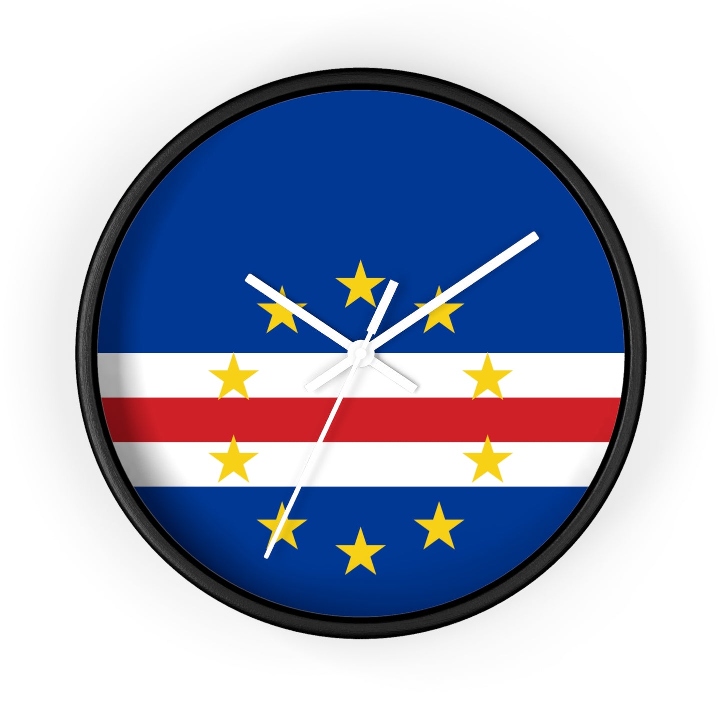 Cape Verde Flag Wall Clock - Modern Home Decor for Timeless Style