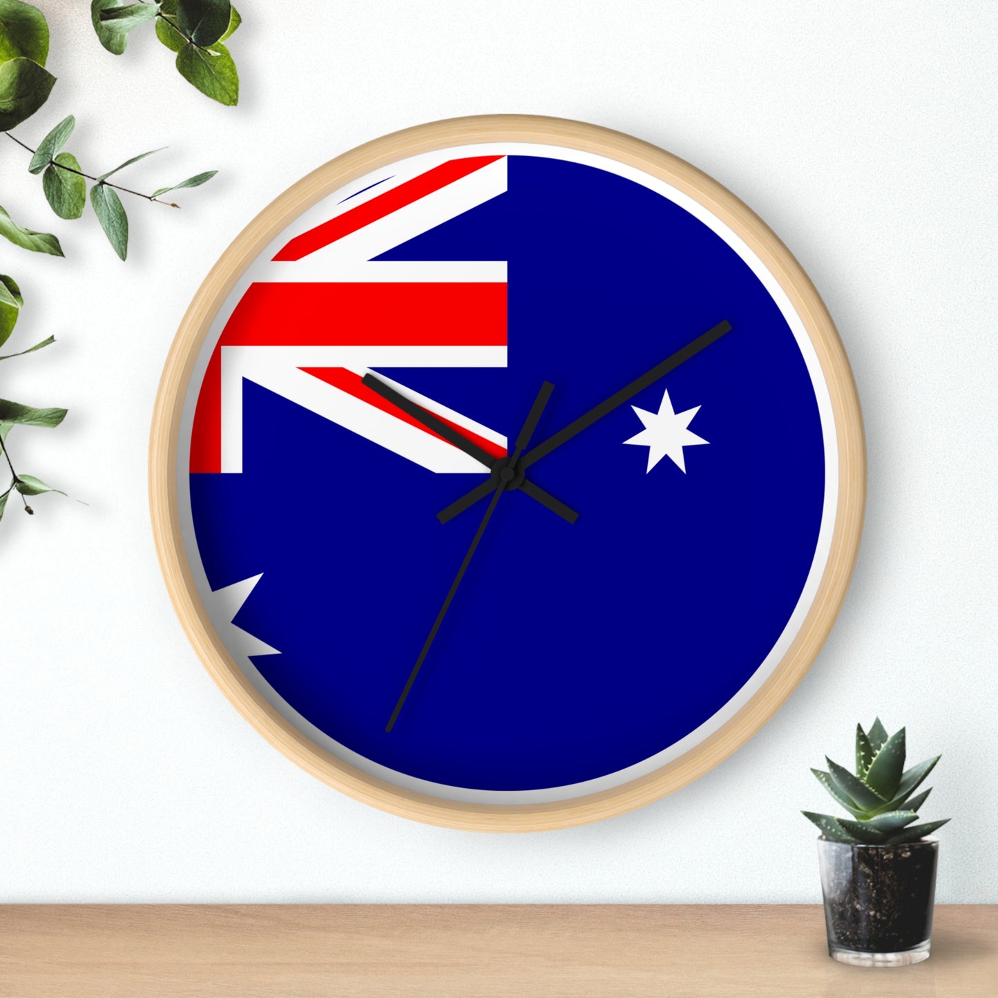 Australia Flag Wall Clock – Stylish Home Decor for Aussie Pride