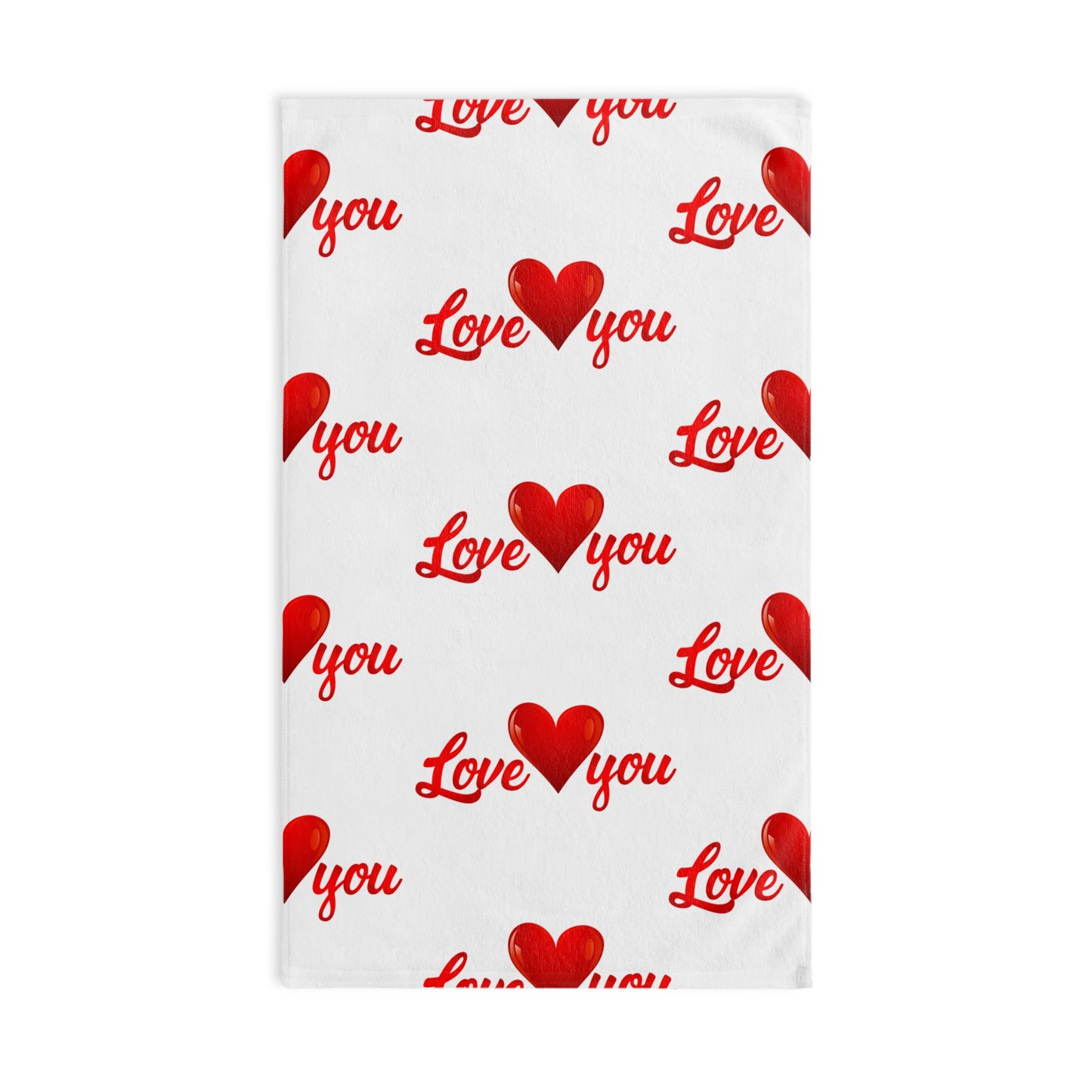 Romantic Love You Hand Towel - Perfect for Valentine's Day