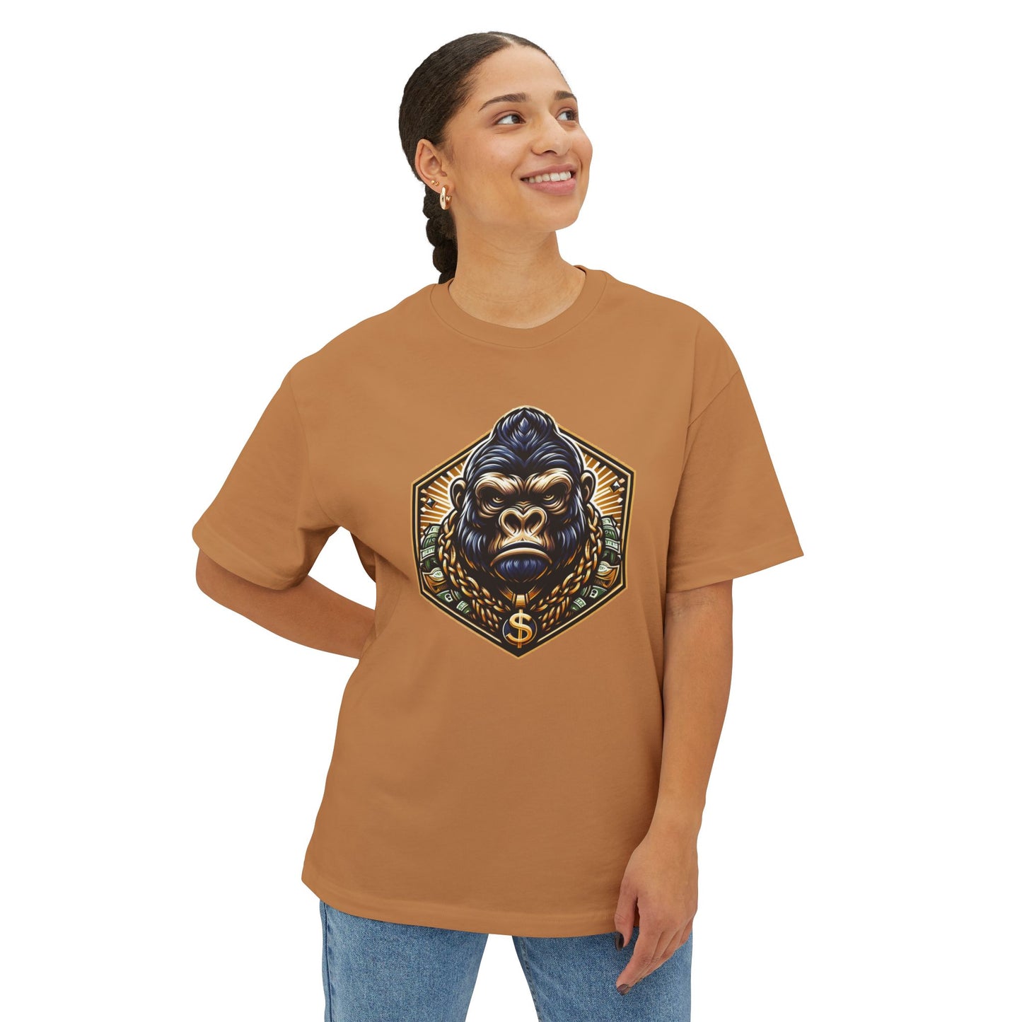 Streetwear Gorilla Graphic Oversized Women's Tee