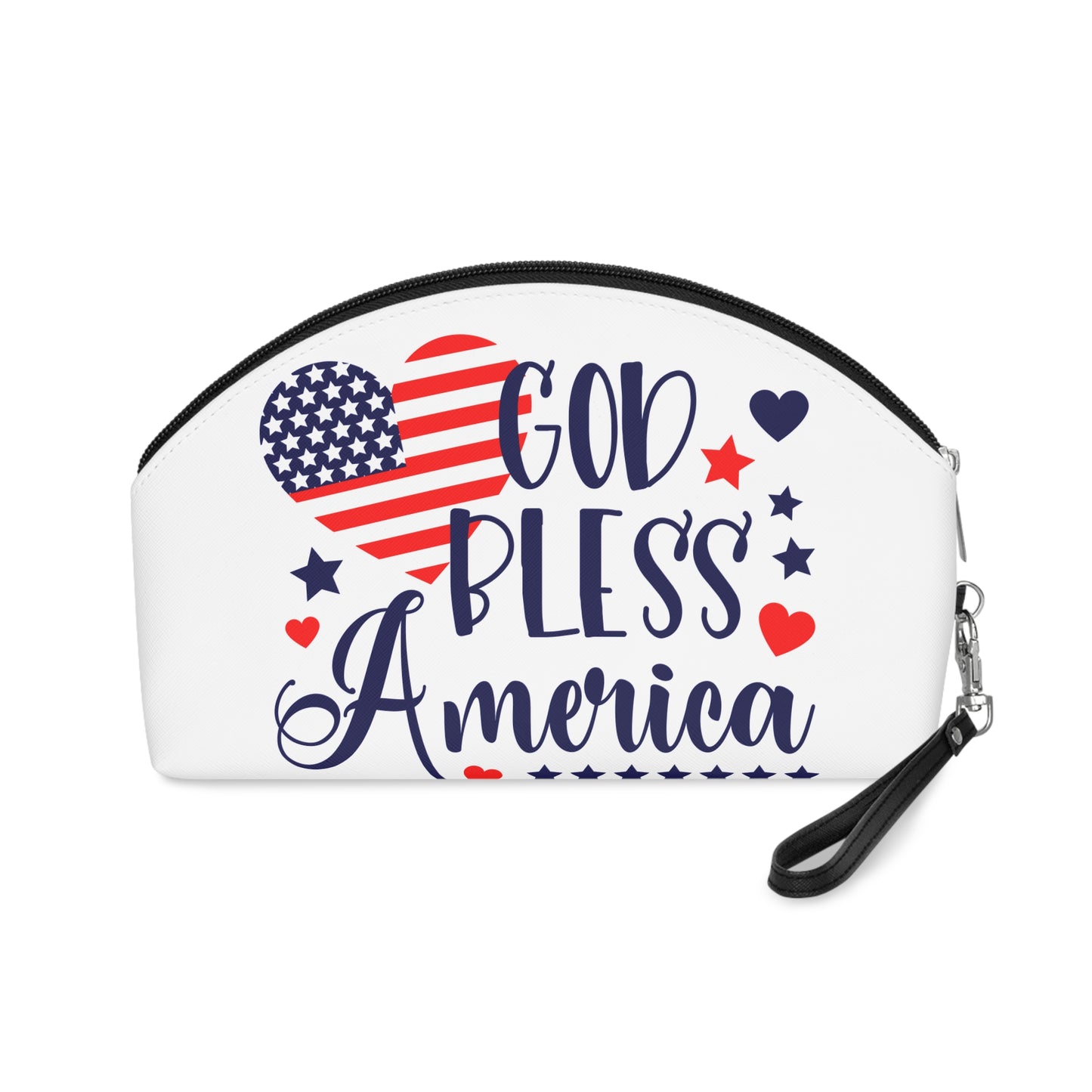Patriotic Makeup Bag - God Bless America Design
