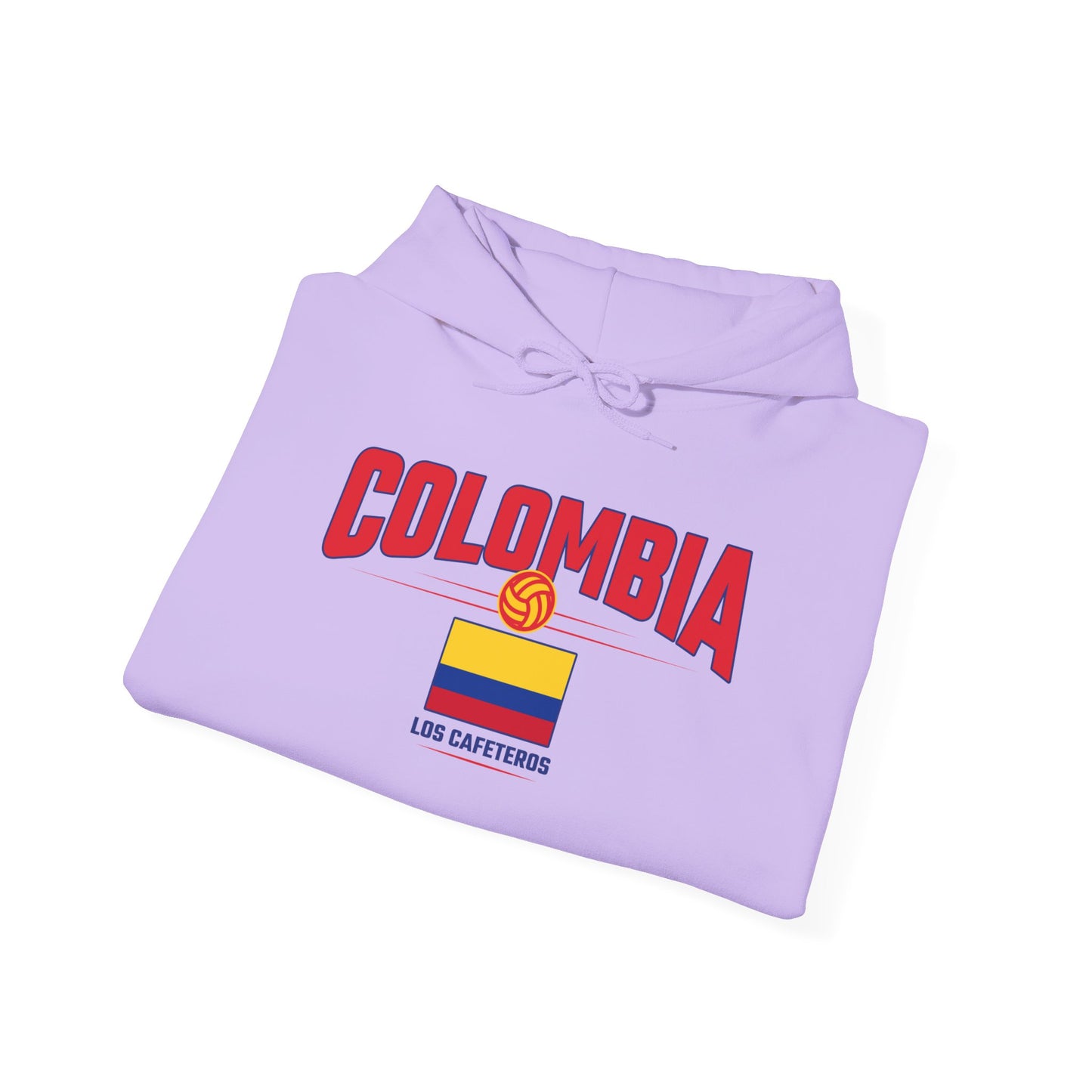 Unisex Hoodie Love Colombia Sweatshirt with Flag Design