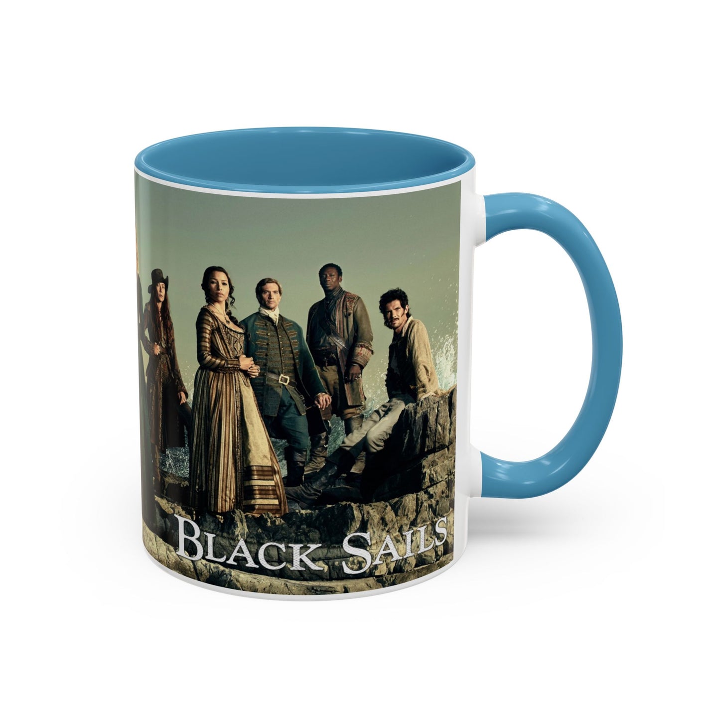 Black Sails Accent Coffee Mug - 11oz & 15oz | For Fans of Adventure & Pirates