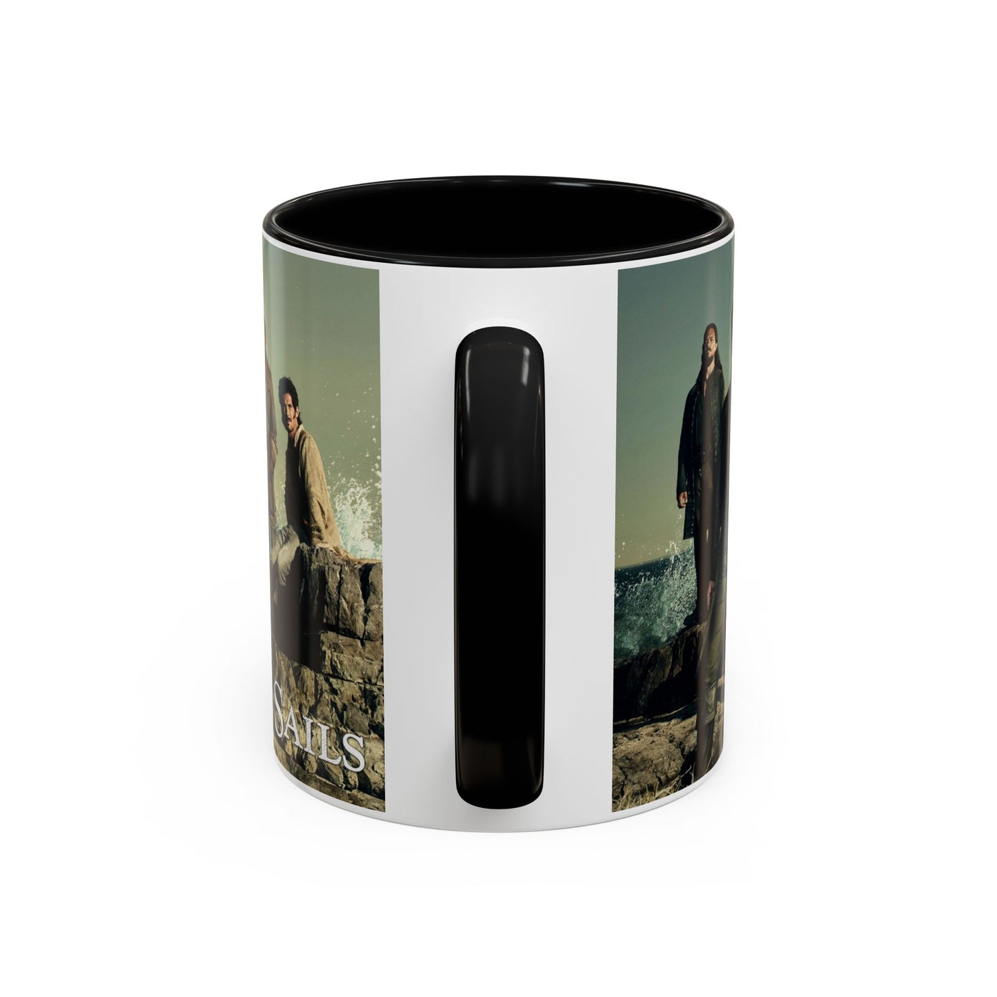 Black Sails Accent Coffee Mug - 11oz & 15oz | For Fans of Adventure & Pirates