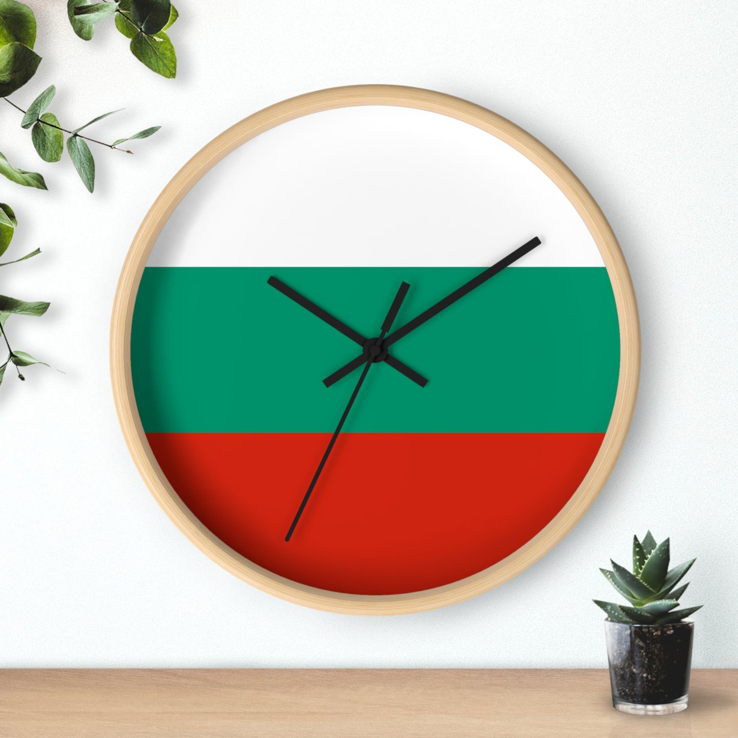 Bulgaria Flag Wall Clock - Stylish Home Decor for Patriotic Displays