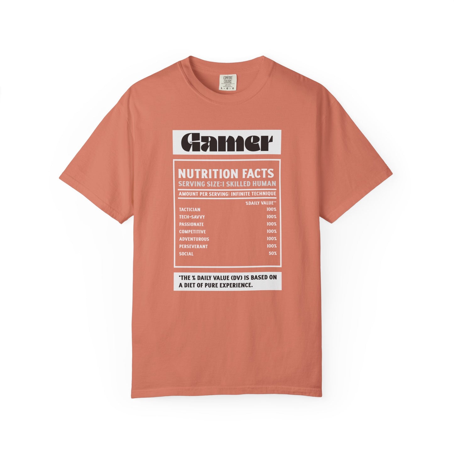 Gamer Nutrition Facts Unisex T-Shirt