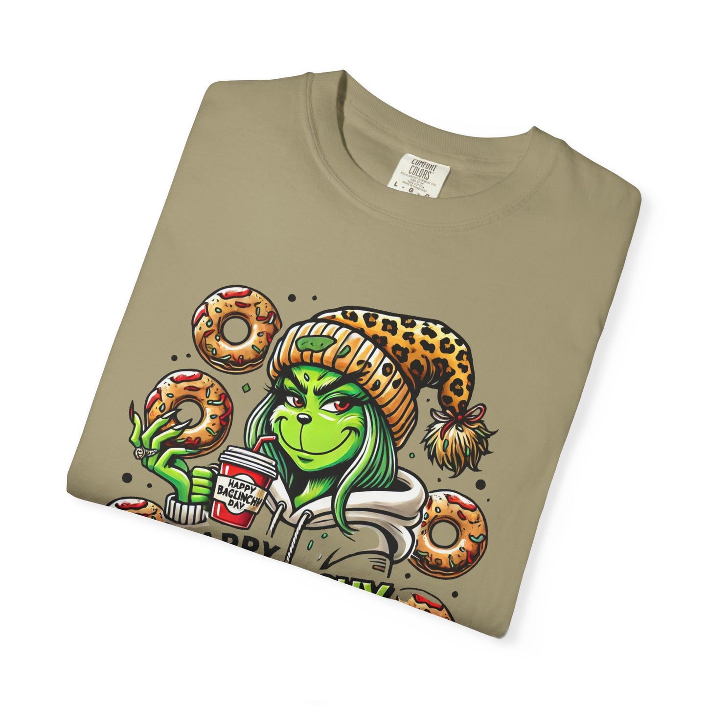 Happy Bagels Day Unisex T-Shirt with Grinchy Design
