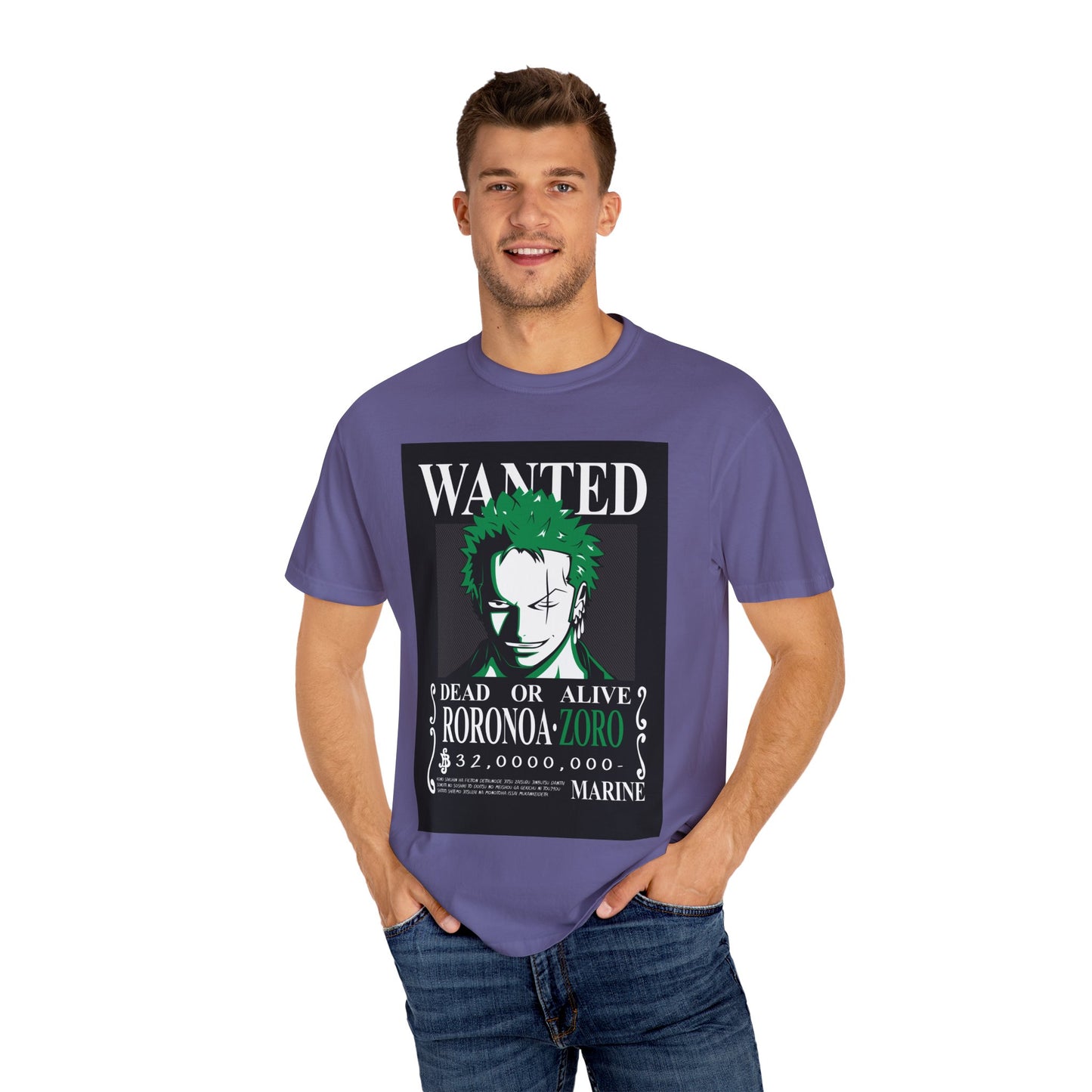 Unisex Wanted Roronoa Zoro T-Shirt Perfect for Fans, Casual Wear, and Gifting