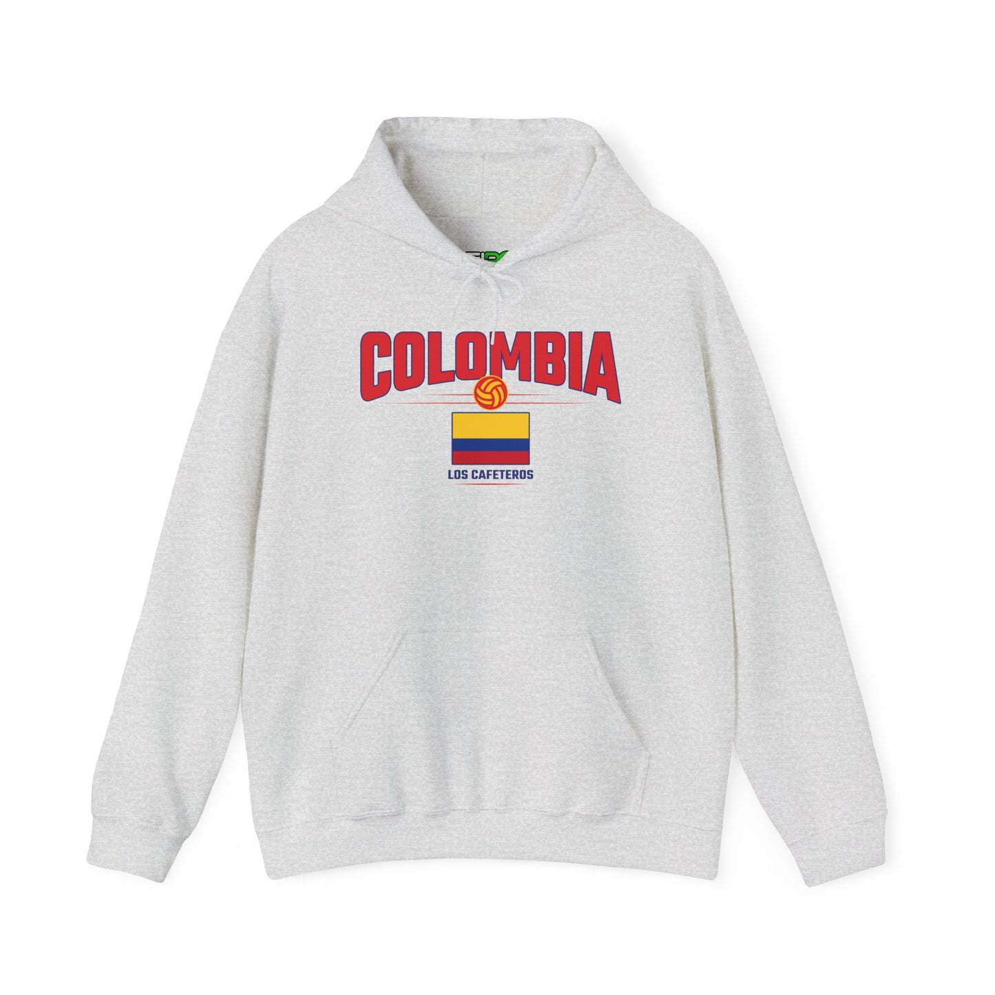 Unisex Hoodie Love Colombia Sweatshirt with Flag Design