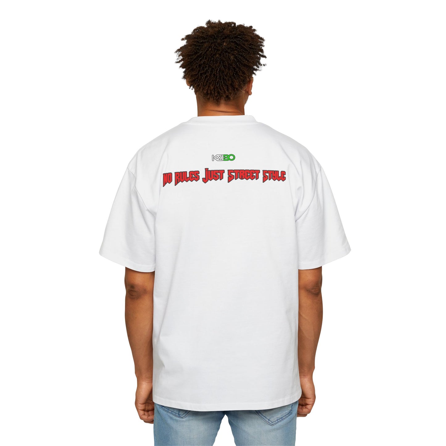 Men's Oversized Tee KEIBO Brand - 'No Rules Just Street Style' Shirt