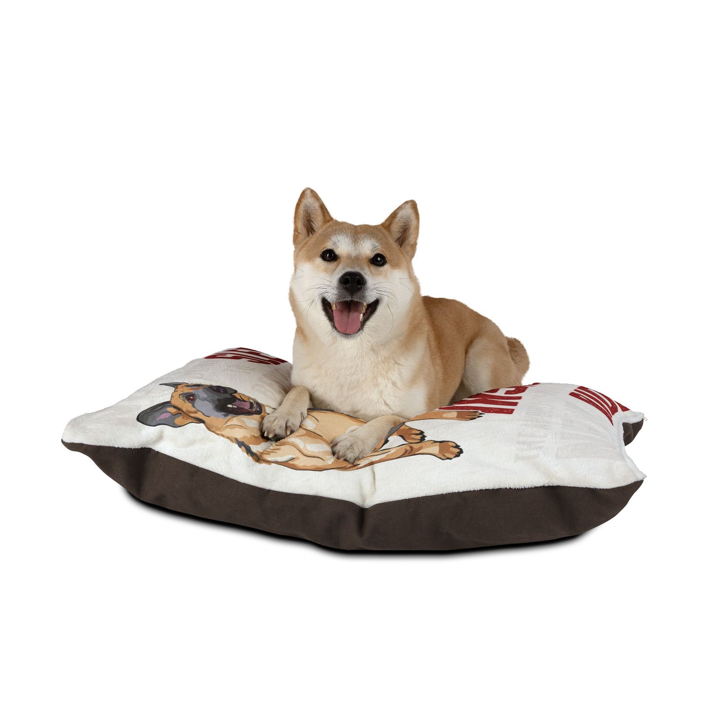 Cozy German Shepherd Pet Bed with Fun Text - Perfect for Dog Lovers