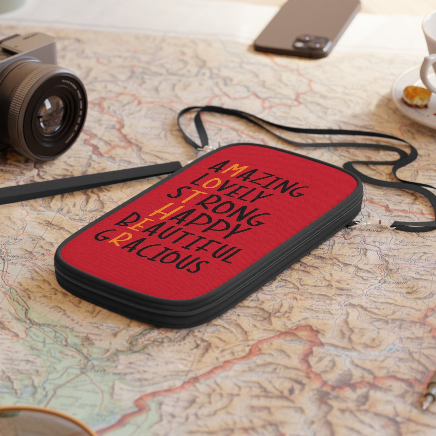 Inspirational Passport Wallet for Moms Travel Organizer