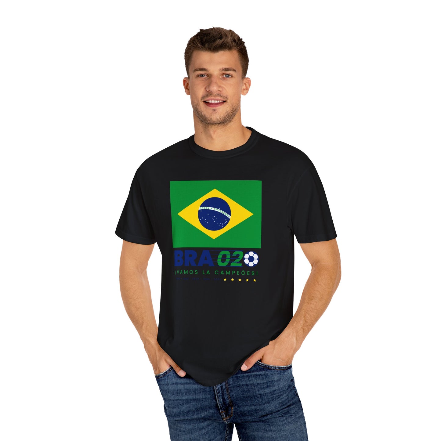 Unisex Sporty Summer Vibe Brazil Soccer T-Shirt