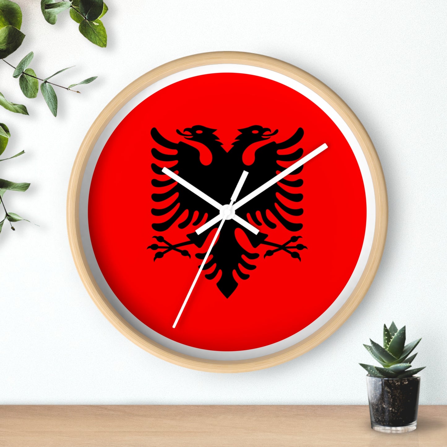 Albanian Eagle Wall Clock | Home Decor | Unique Gift for Albania Enthusiasts