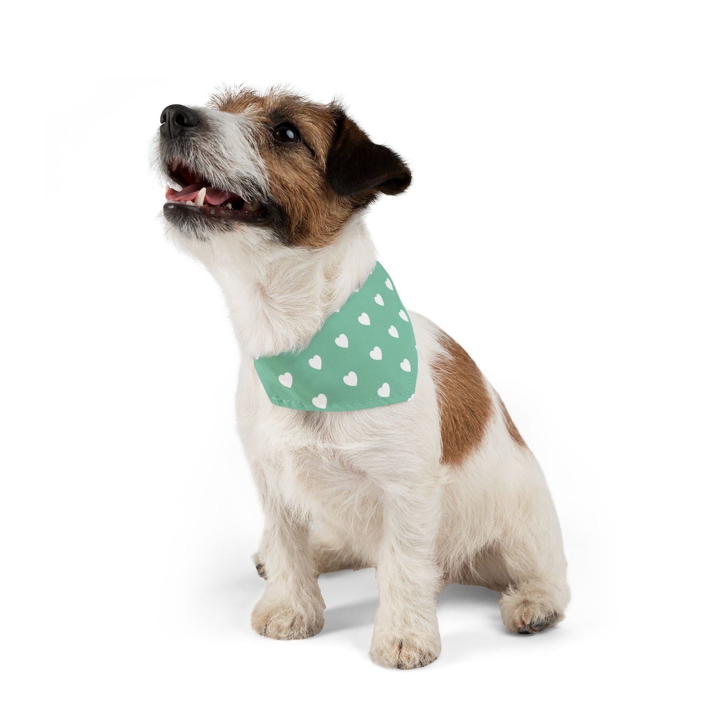 Love Heart Pattern Pet Bandana Collar for Dogs