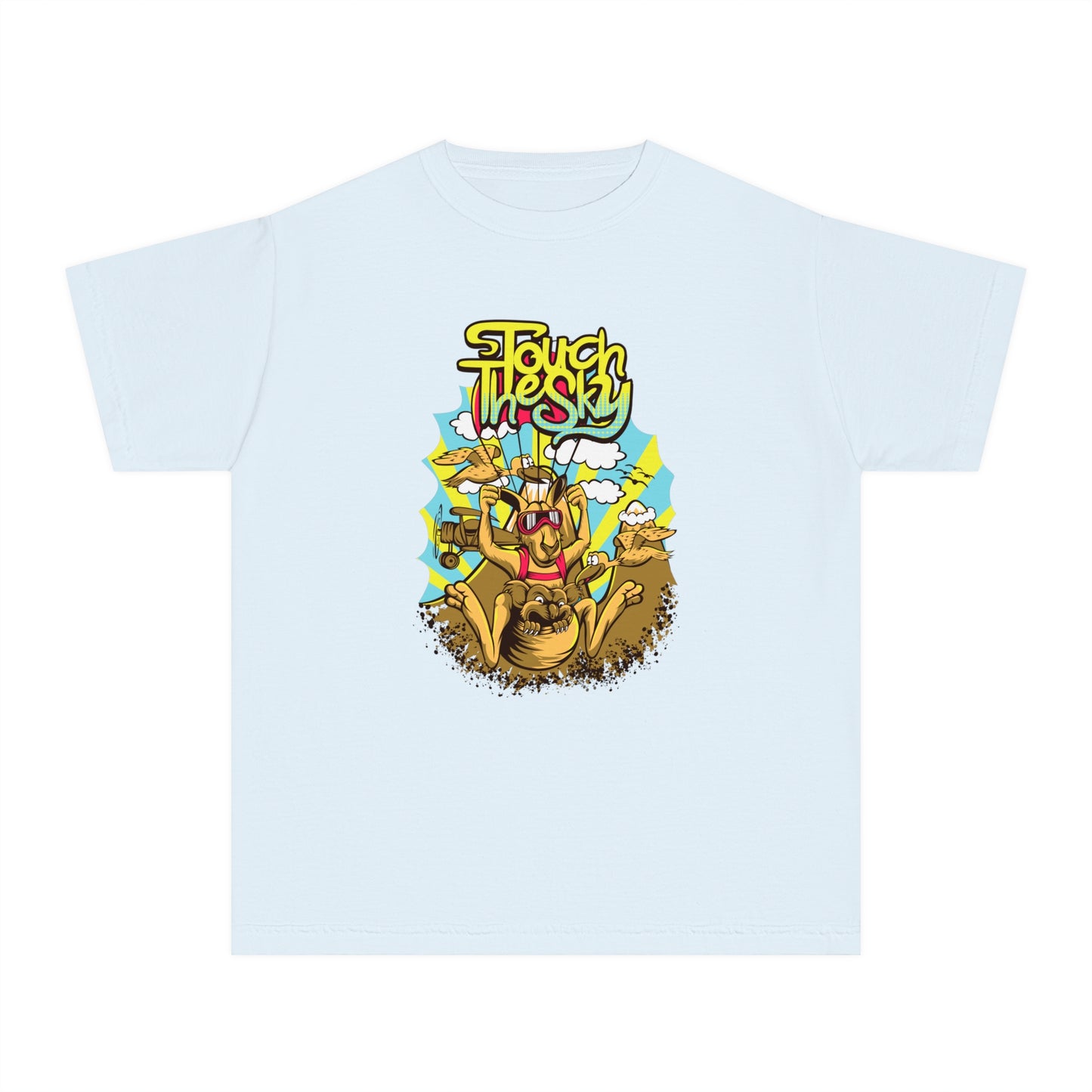 Youth Midweight Tee 'Touch the Sky' - Fun and Playful Graphic T-Shirt for Kids