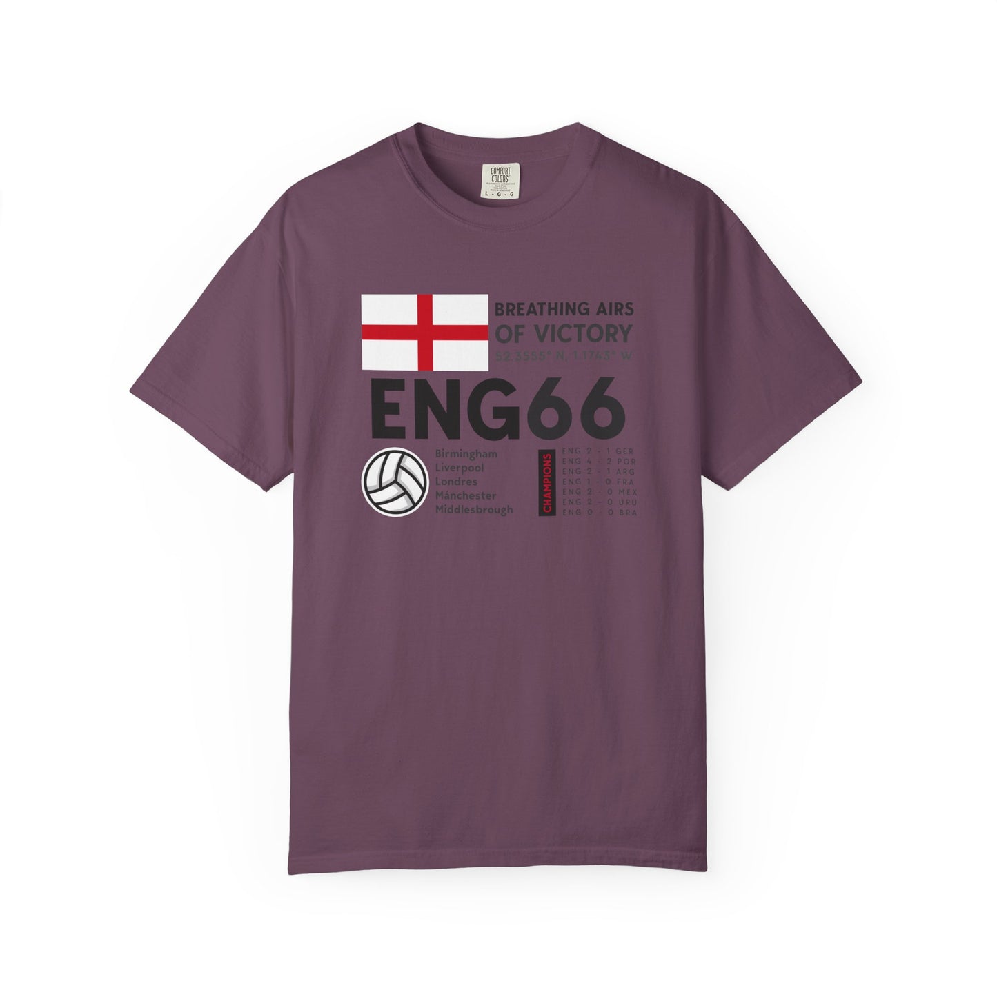 Unisex T-Shirt ENGLAND '66 Breathing Airs of Victory