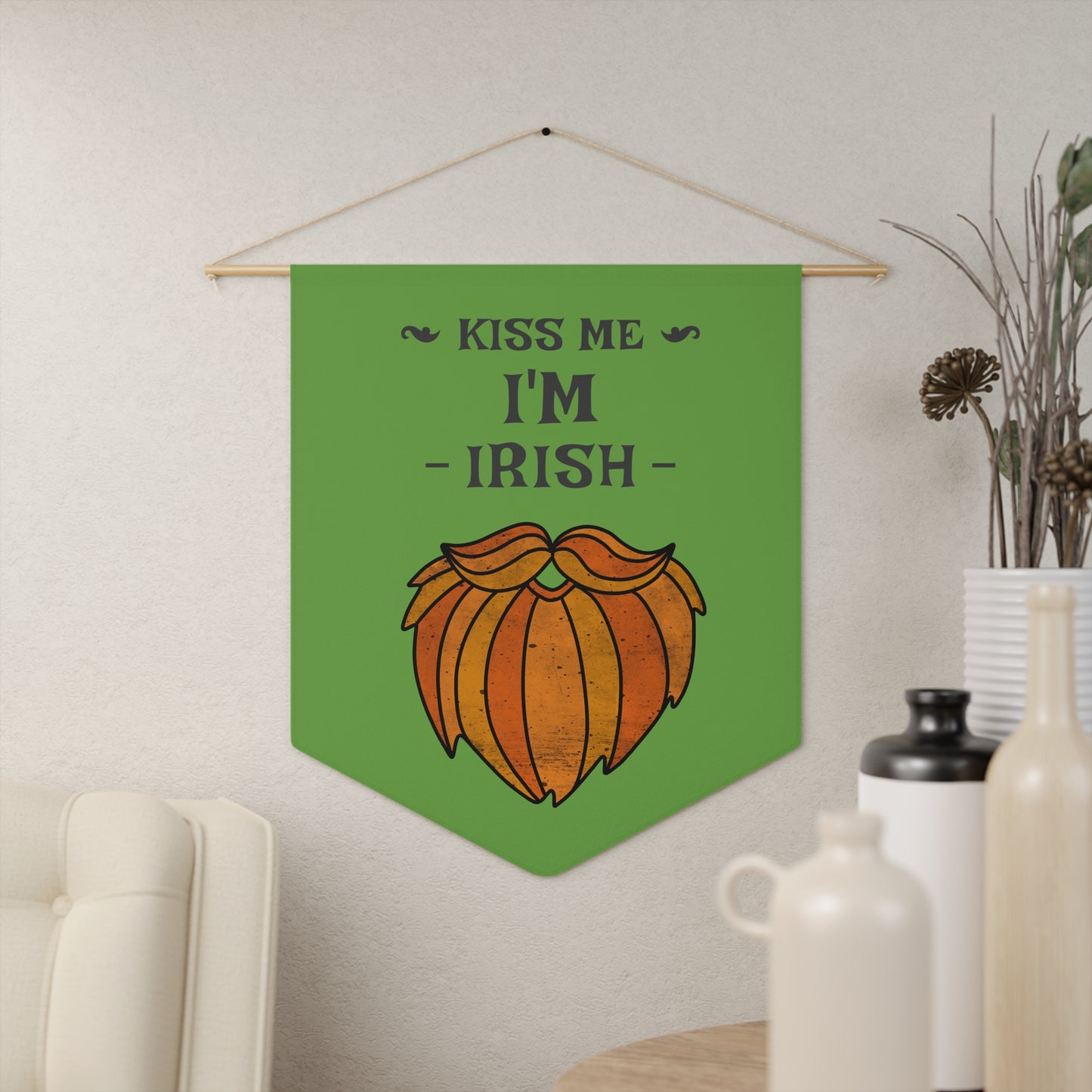 Kiss Me I'm Irish St. Patrick's Day Pennant - Wall Decor