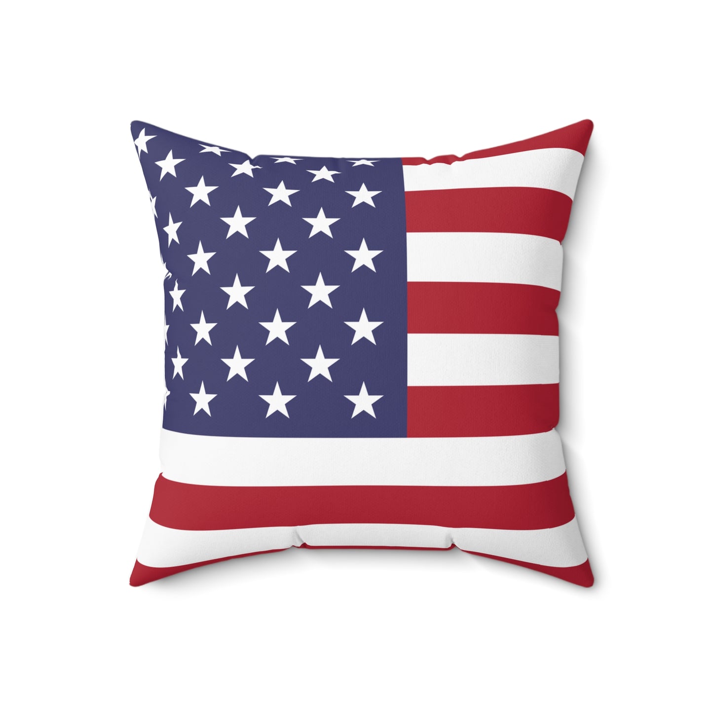 Patriotic American Flag Square Pillow – Perfect for Home Decor
