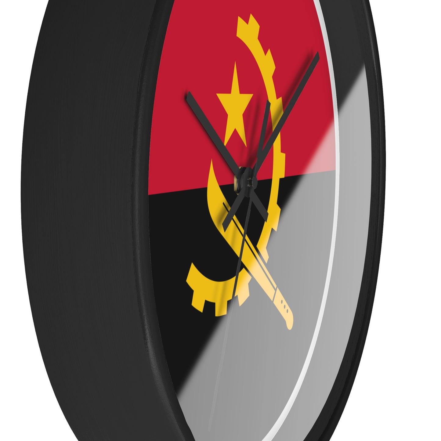Angola Flag Wall Clock - Stylish Home Decor for Patriotic Enthusiasts