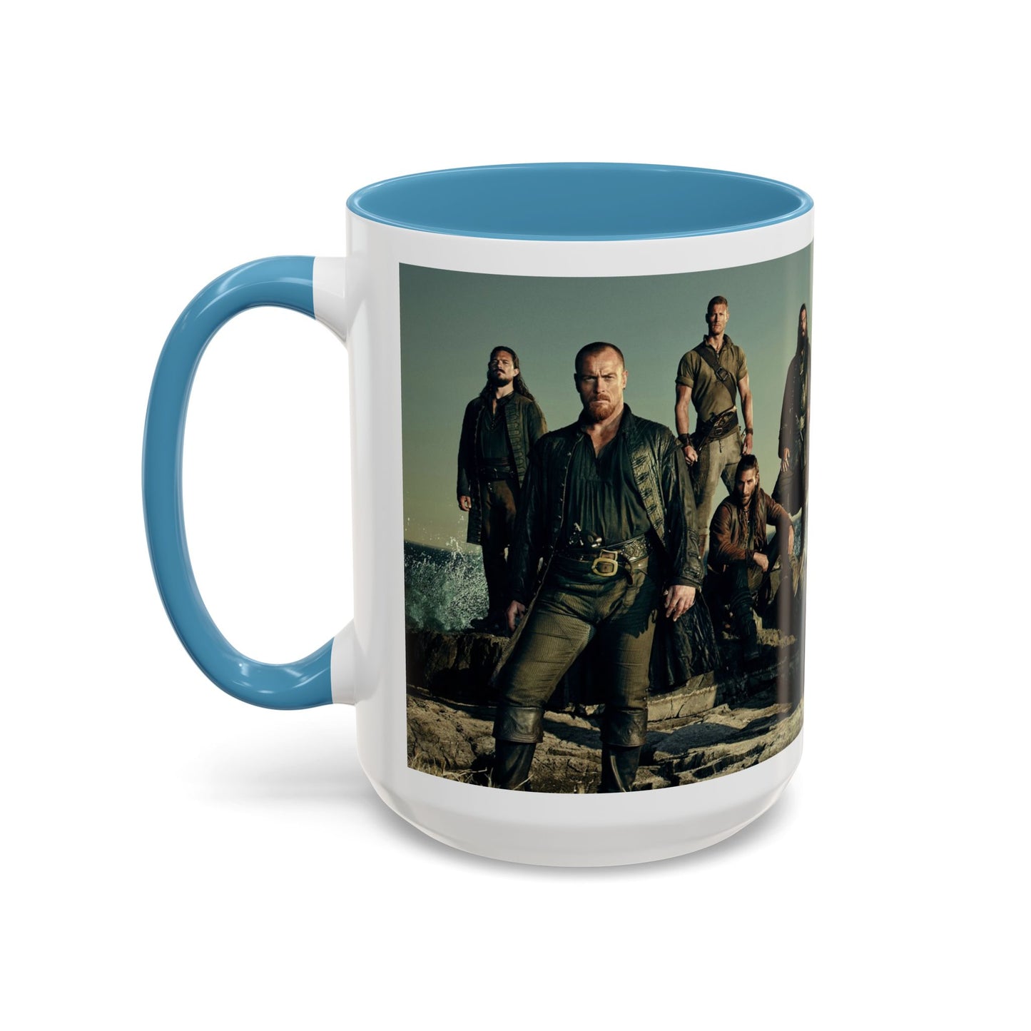 Black Sails Accent Coffee Mug - 11oz & 15oz | For Fans of Adventure & Pirates