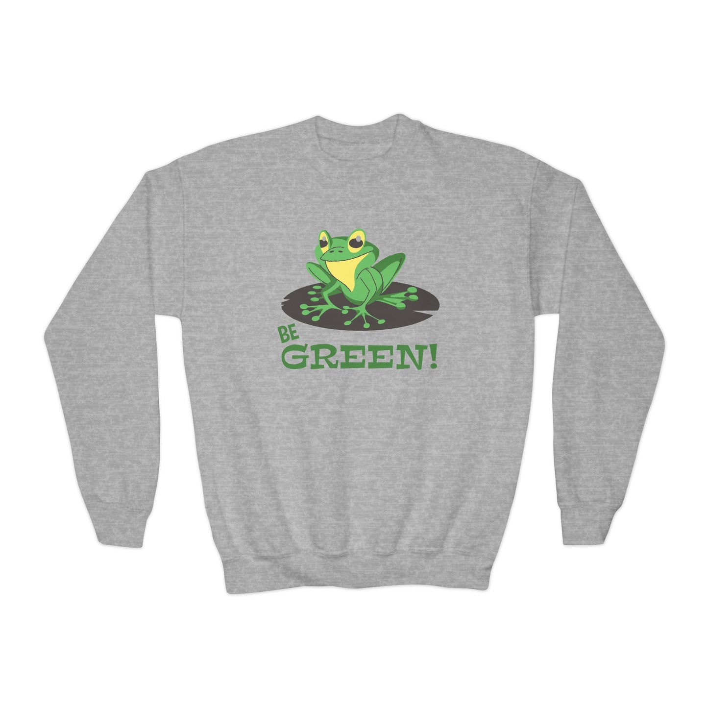 Cute Frog Graphic Youth Sweatshirt For Boys