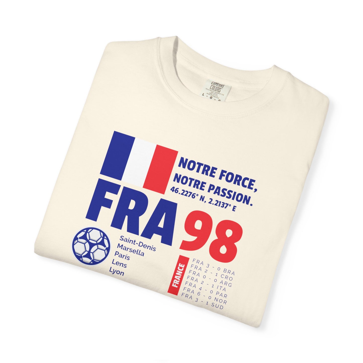 Unisex T-shirt France 98 Victory Celebrate French Passion