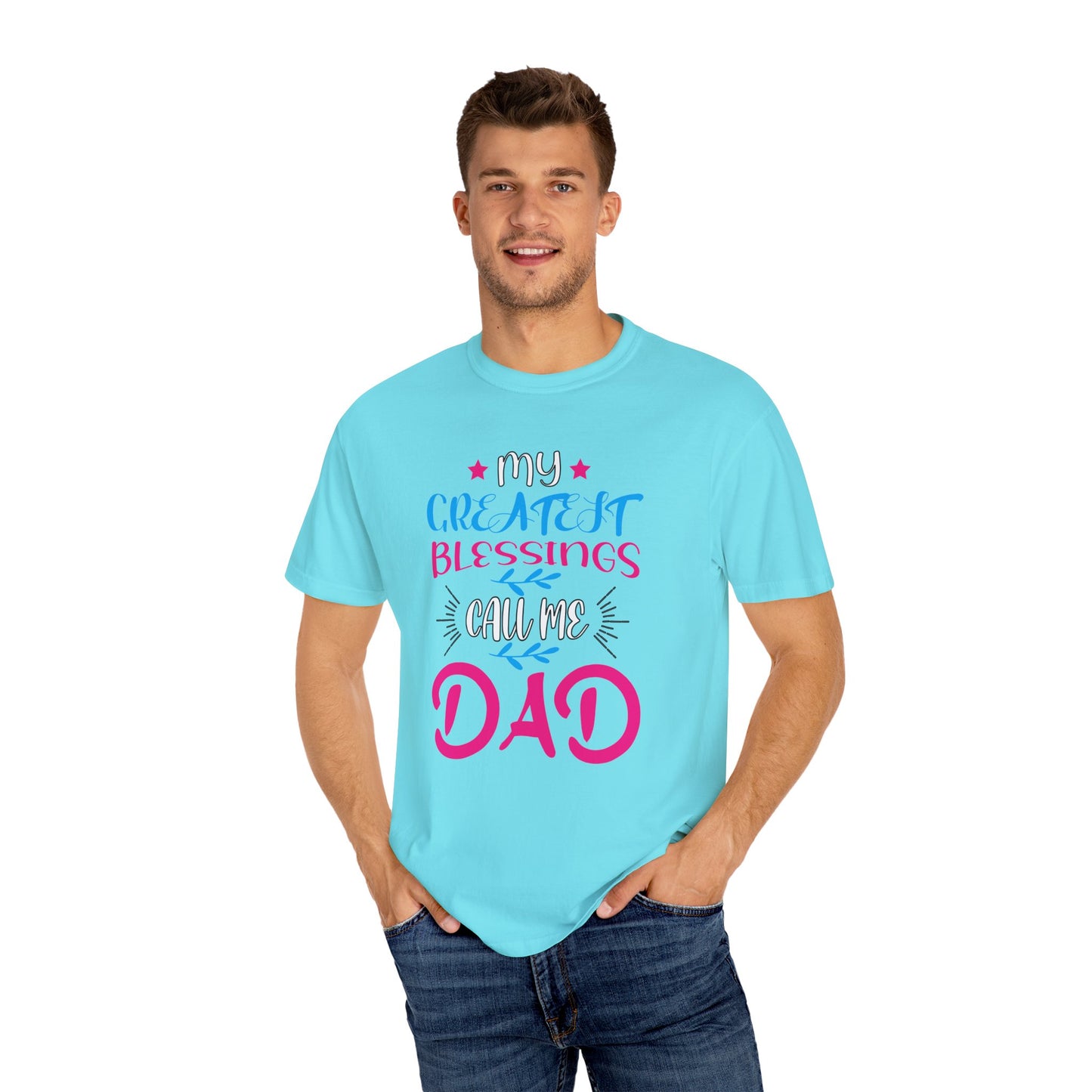 Men's Fatherhood Personalized Blessings T-Shirt