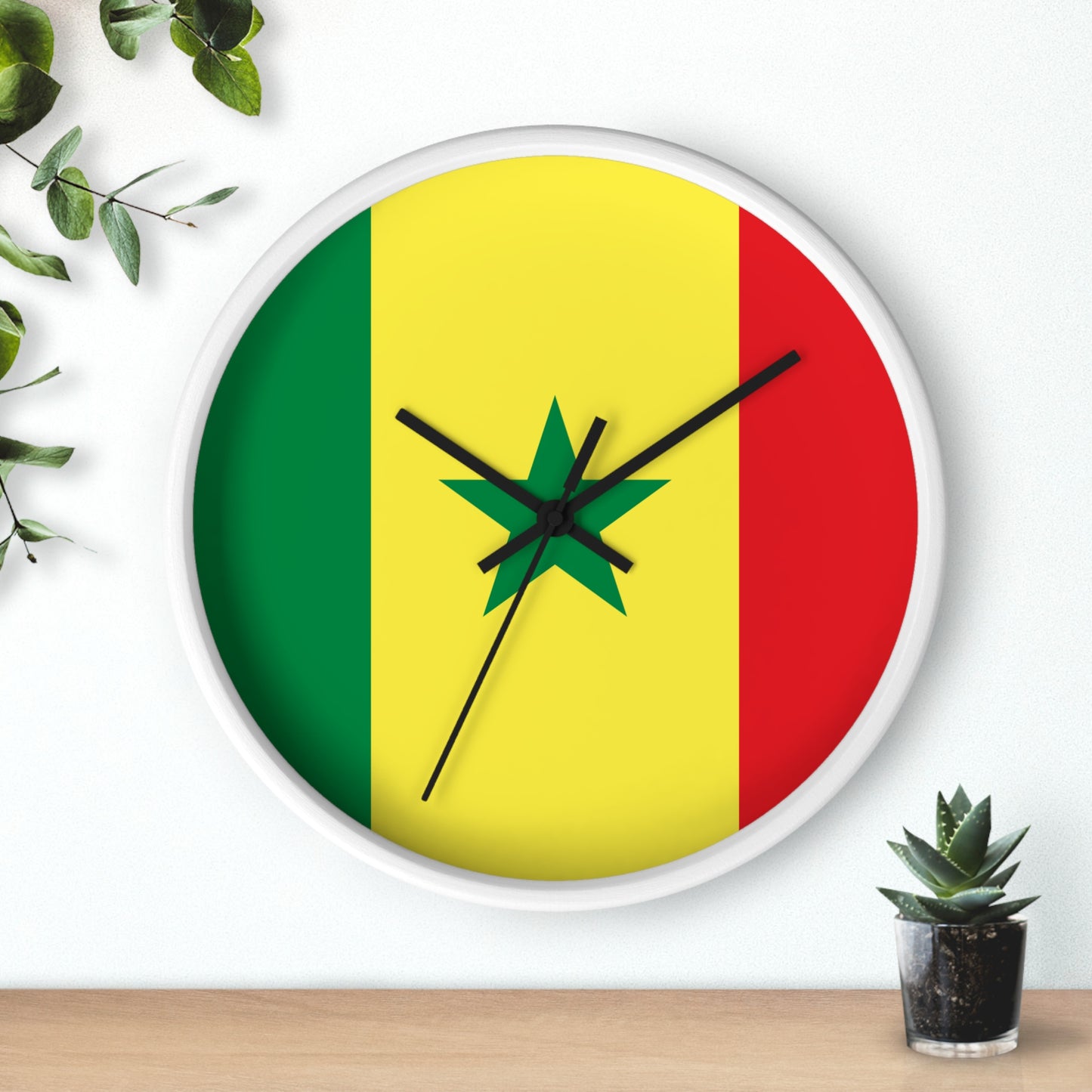 Senegal Flag Wall Clock - Vibrant Home Decor for National Pride