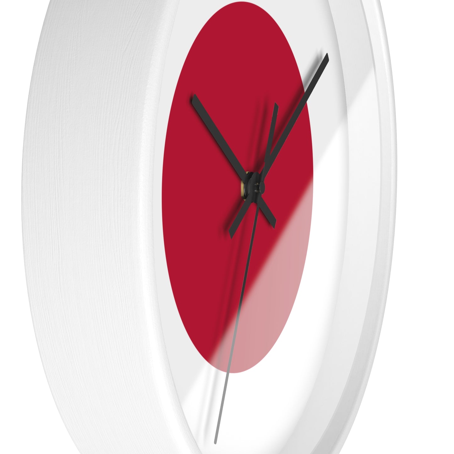 Minimalist Japanese Flag Wall Clock - Modern Decor for Home or Office
