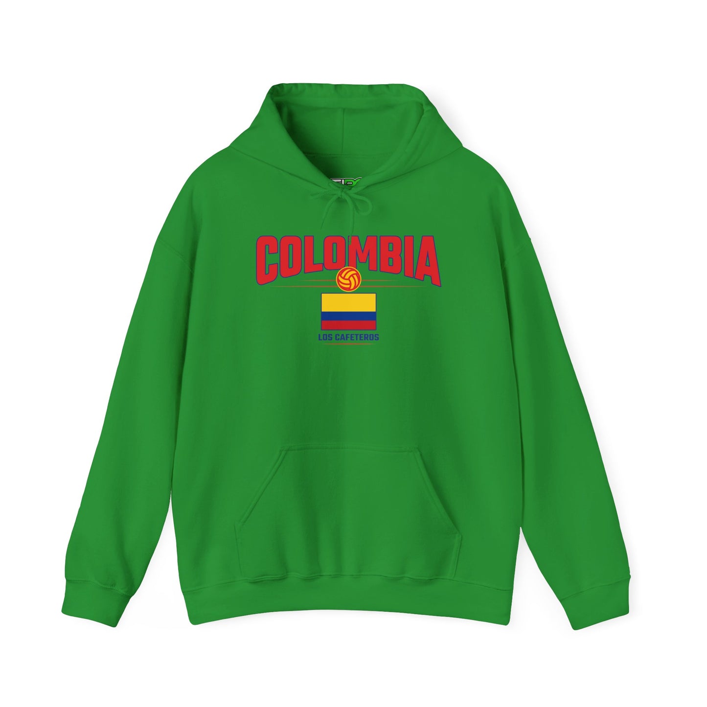 Unisex Hoodie Love Colombia Sweatshirt with Flag Design