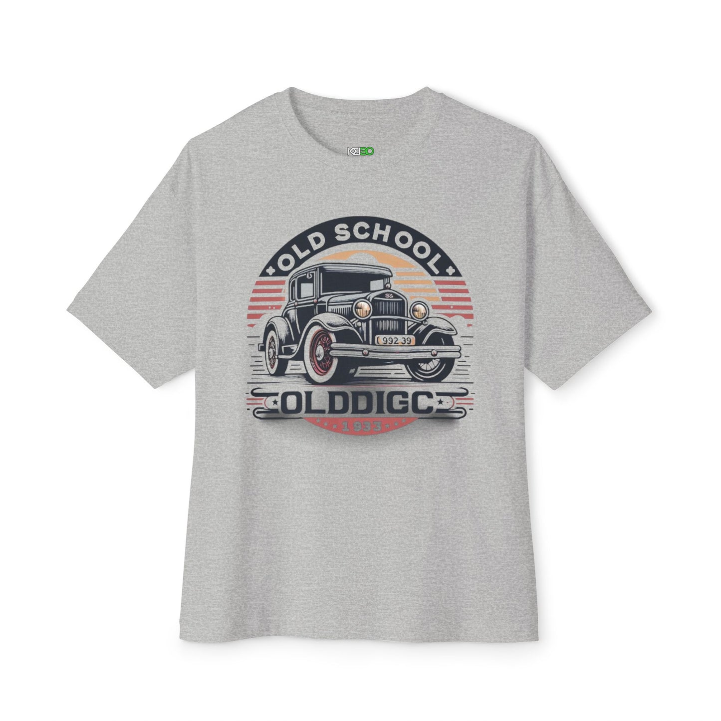 Retro Old School Car Oversized Boxy Tee – Vintage Car T-shirt