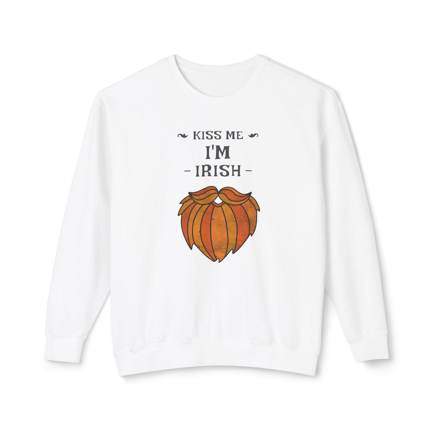 Men's St. Patrick Day Sweatshirt - Kiss Me I'm Irish Vibes
