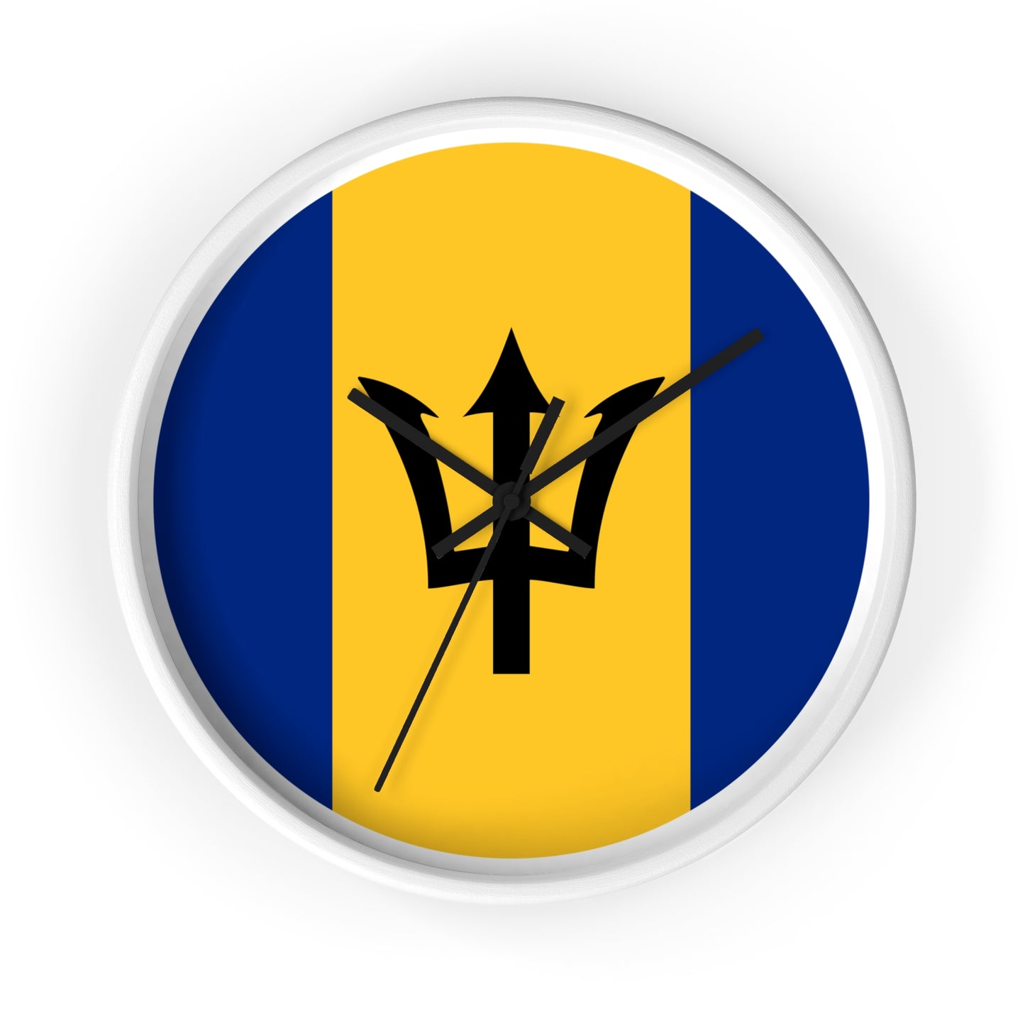 Barbados Flag Wall Clock - Perfect for Island Lovers and Home Decor