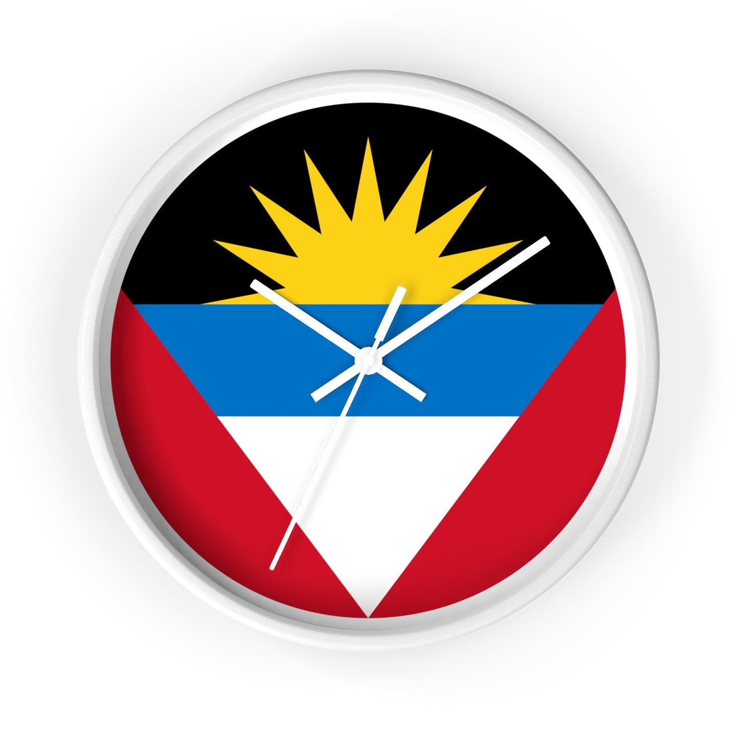 Antiguan Flag Wall Clock - Vibrant Timepiece for Home Decor