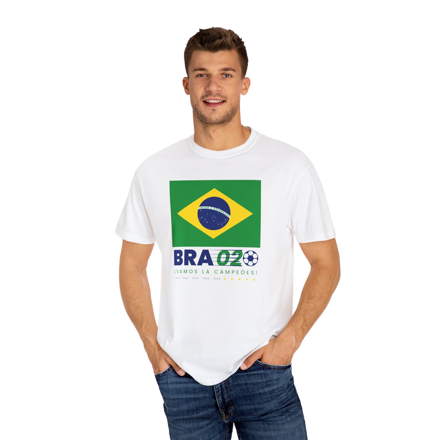 Unisex Sporty Summer Vibe Brazil Soccer T-Shirt