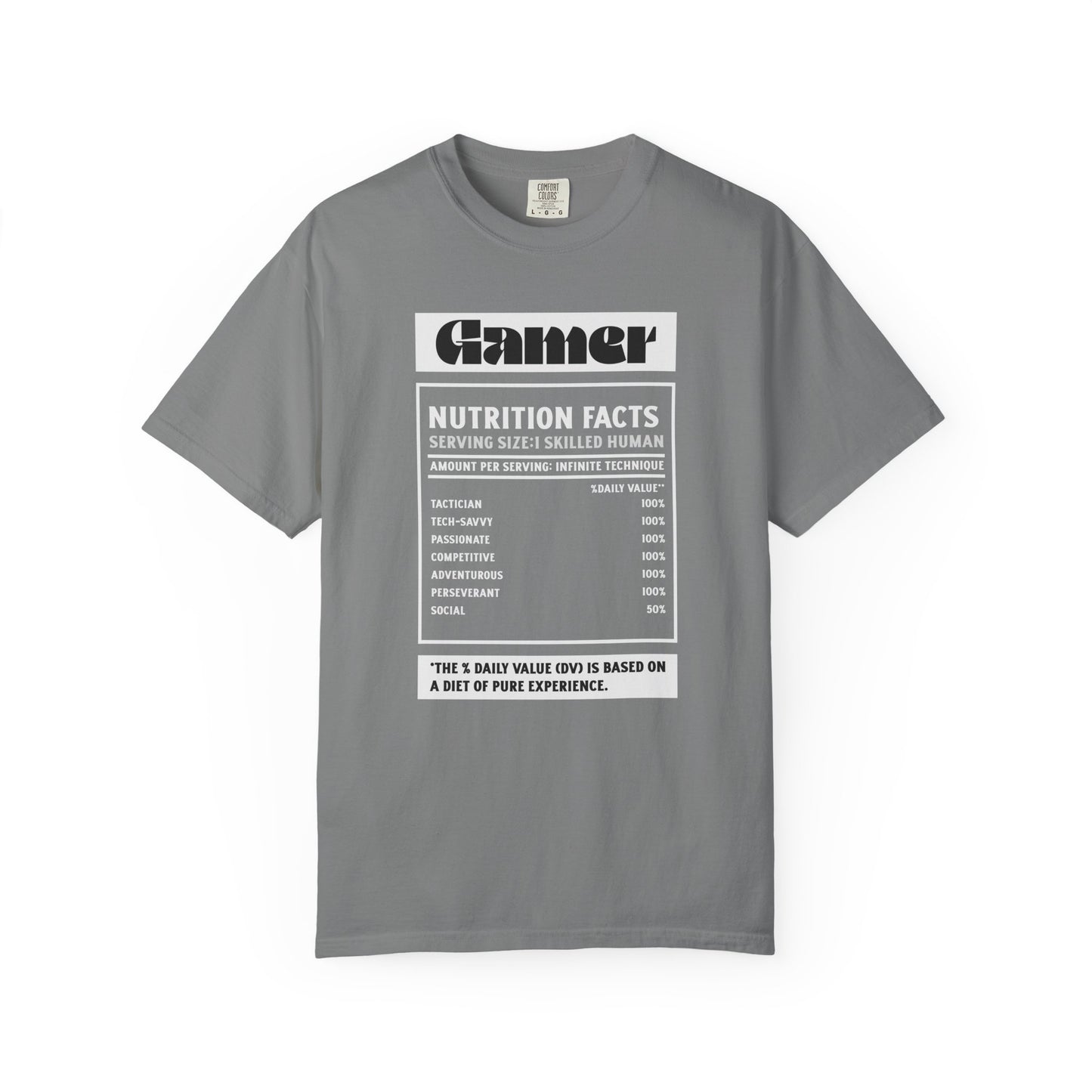 Gamer Nutrition Facts Unisex T-Shirt